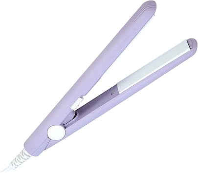 Mini Ceramic Tourmaline Hair Straightener Curler 2 in 1 Beauty Flat Iron (US Plug)