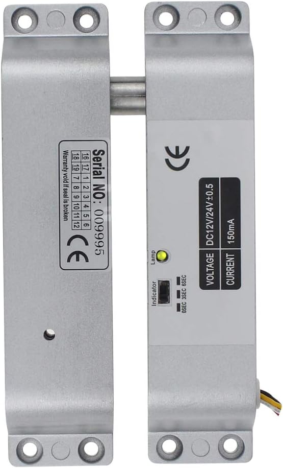 Electric Lock Drop Bolt Lock with Time Delay DC 12 V Fail Safe with Time Delay for Door Access Control System