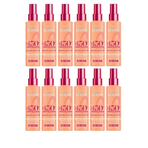 LOreal Paris Elvive Dream Lengths Heat Slayer Pre-Iron Spray Leave-In, 4.4 Ounce 2 Pack