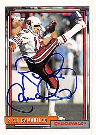 Autograph 124892 Phoenix Cardinals 1992 Topps No. 2 Rich Camarillo Autographed Football Card