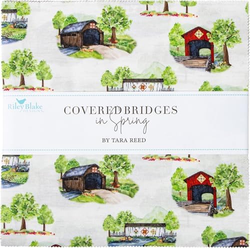 Riley Blake - Covered Bridges in Spring 10 Stacker by Tara Reed