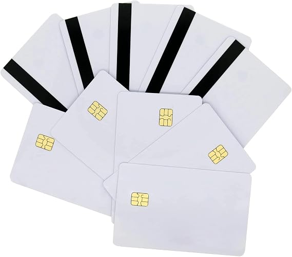 Smart Contact IC Card ISO 7816 SLE4442 with Hico Magnetic Stripe - 100pcs