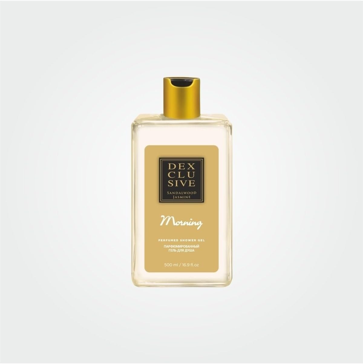 DEXCLUSIVE Morning Duş Jeli 500 ml - Yasemin ve Sandal Ağacı Özlü Nemlendirici Vücut Şampuanı, Parfüm Etkili Günlük Temizleyici