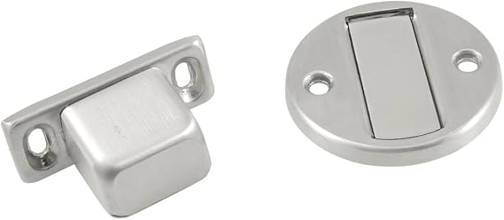 GORKEM Door Stops,Door Wedges,Door Jammers, a12110600ux0455 Magnetic Household Door Floor Stop Holder/Stopper, Silver Tone