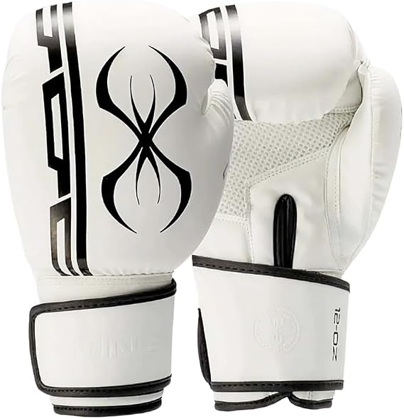 Sting Armaplus Boxing Gloves White/Black Modern Boxing Gloves for Kickboxing Sparring Muay Thai Boxing