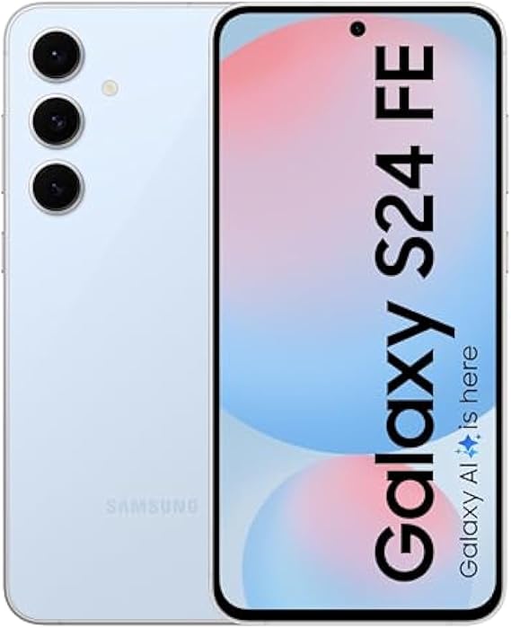 SAMSUNG Galaxy S24 FE 5G with Galaxy AI (256GB, 8GB, Dual SIM) 6.7" AMOLED 120Hz, 10-Core Processor (International Model Unlocked for US, Verizon & Global 5G) S721B/DS (Blue)