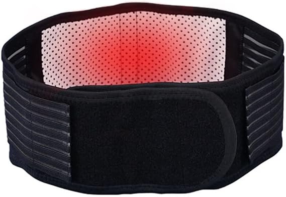 Lumbar Support Belt Self-Heating Magnetic Therapy Back Brace for Men and Women Abdominal and Back Pain Relief Spine Injury Sciatica Spinal Stenosis (Color : Black, Size : L/Large)