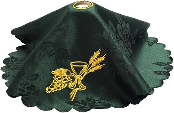 BLESSUME Altar Cloth Chalice Pall Chalice Veil Green