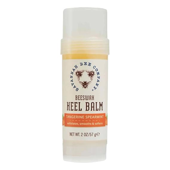 Savannah Bee Company Beeswax Heel Balm Foot Balm for Cracked Heels | Fresh and clean fragrance, long-lasting, everyday wear, cracked heel stick, healing balm