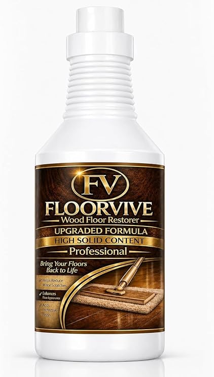 Wood Floor Restorer & Polish for Hardwood Floors, High Solid Floor Shine Restorer, Removes Minor Scratches, Adds Protective Coating, Streak-Free Gloss Finish, 16.9 Fl Oz