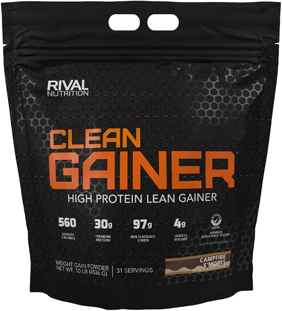 RIVAL NUTRITION Clean Gainer - Campfire S'Mores 10 lb
