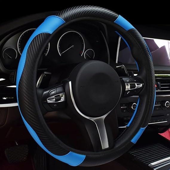 Steering Wheel Cover for Toyota C-HR CHR Hybrid/C-HR EV C-EV/Electric, Non-Slip and Breathable Interior Accessories, Blue