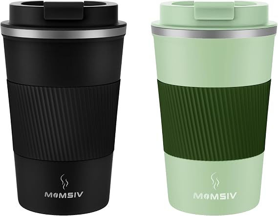 MOMSIV 12oz Insulated Travel Mug