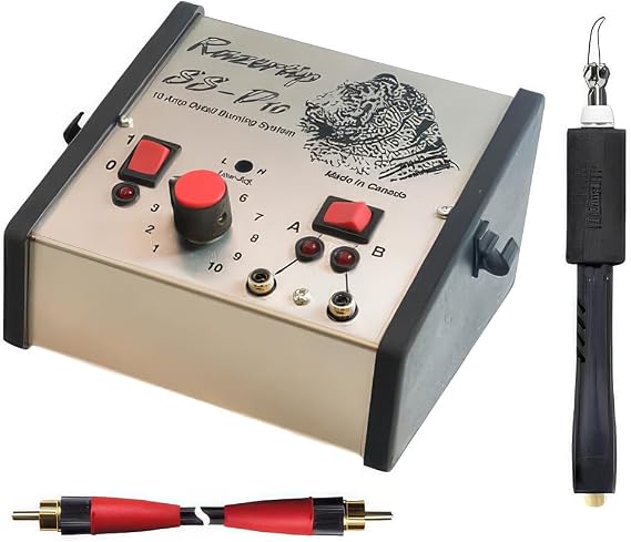SS-D10 with hevay duty pen cord and BPH Pyrography Wood Burning Kit - Pyrograph Pen, Woodburning Tool System, Pyrographic Pens, Beginners, Adults, Experts, DIY Crafting Tools
