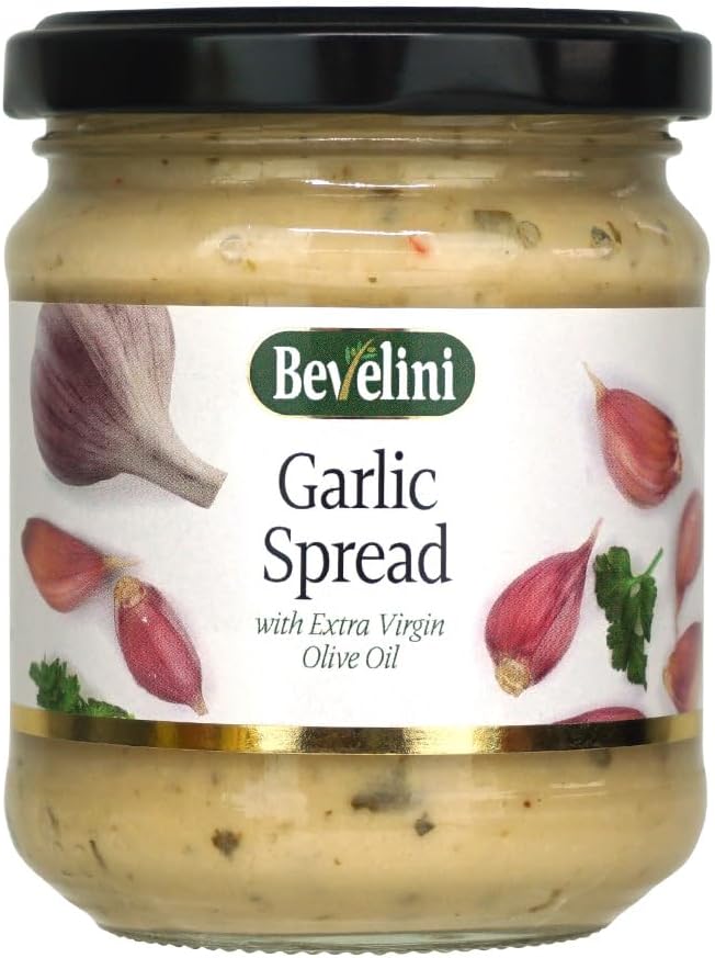 Bevelini Garlic Spread - Perfect for Sandwiches or as a dip, 200g. Pack of 1