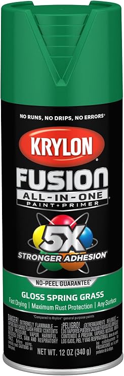 Krylon Fusion All-In-One Gloss Spray Paint & Primer, Spring Grass - 1 Each