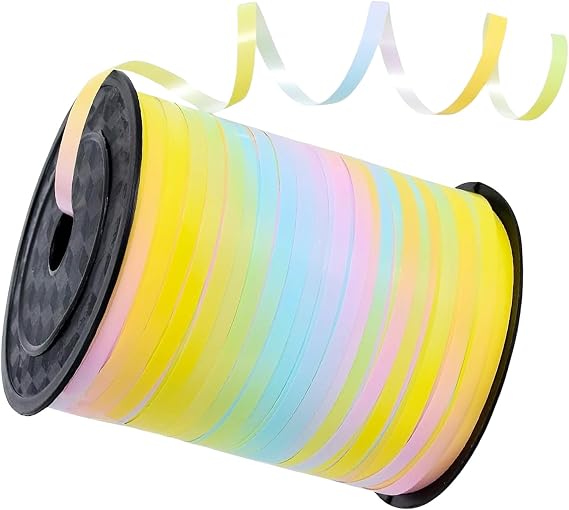 500 Yards Pastel Colour Curling Ribbons 5mm for Gift Wrapping Balloon String Shiny Crimped Balloon Ribbon Party Wrapping for Crafting Florist,Flower, Wedding Birthday Christmas Party Decorations