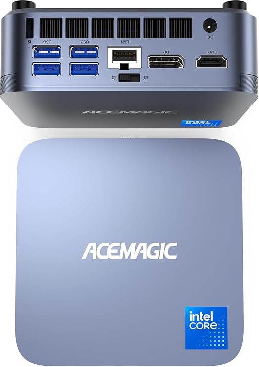 ACEMAGIC M5 Mini Gaming PC, Intel Core 14500HX Mini Computer (14C(6P+8E)/20T, 4.9GHz), 16GB RAM 512GB PCle4.0 SSD Micro Desktop PC, Triple 4K Display, USB Type-C, WiFi6, BT5.2, Business Office Home