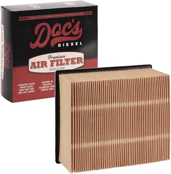 Doc's Diesel Engine Air Filter | Compatible with RAM 6.7L Cummins 2500, 3500, 4500, 5500 2007+ | Replaces 53034051AB, 68645327AA