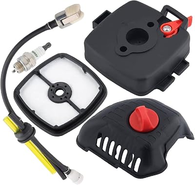 Hipa SRM 225 Air Filter Cover Air Cleaner Case for Echo Weed Eater SRM225 SRM-225 GT225 GT-225 PE225 PE-225 Tune Up Kit 90097 Fuel Line 90116Y Repower Maintenance Kit Brushcutter Pruner