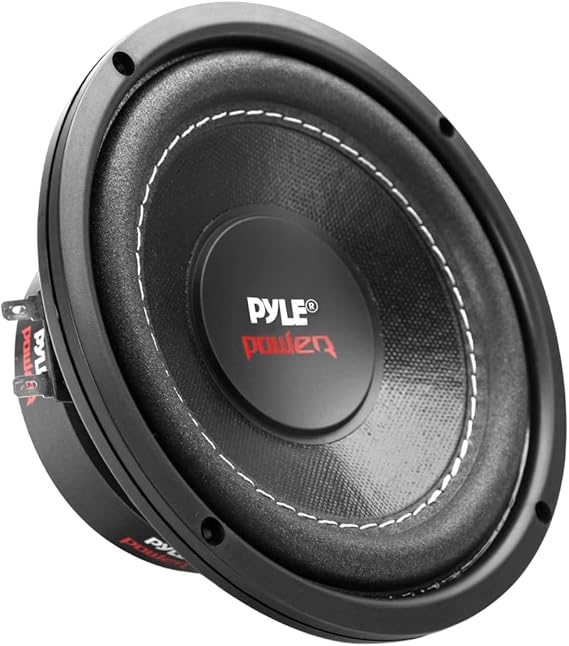 Car Vehicle Subwoofer Audio Speaker - 6.5 Non-Pressed Paper Cone, Black Plastic Basket, Dual Voice Coil 4 Ohm Impedance, 600 Watt Power, Foam Surround for Vehicle Stereo Sound System - Pyle PLPW6D
