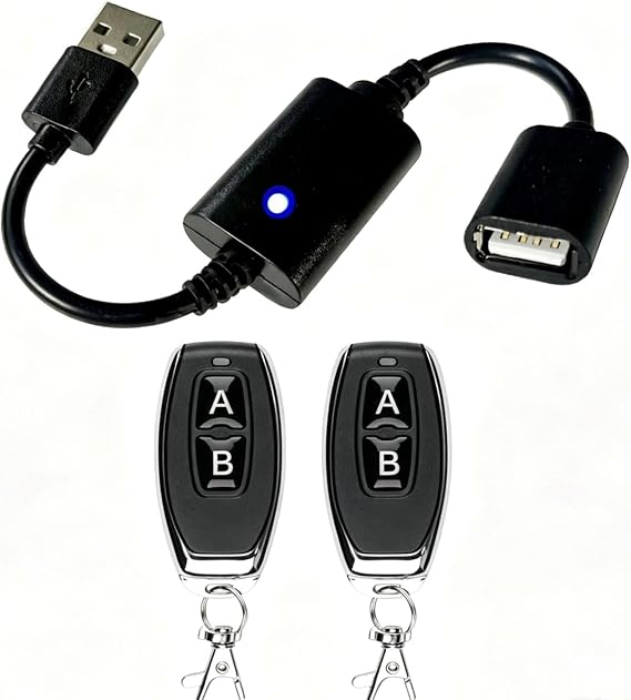 DC 5V USB Wireless Remote Control Switch for Turn On and Off Equipment