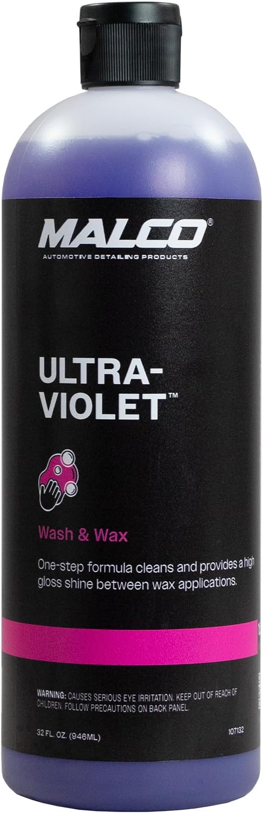 Malco Ultra Violet Premium Wash'n Wax, 2-in-1 Car Wash & Wax, 64 Oz.