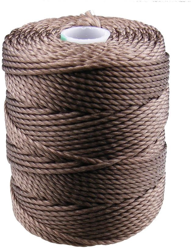 C-Lon Tex 400 Heavy Weight Bead Cord, Medium Brown - 1.0mm, 39 Yard Spool