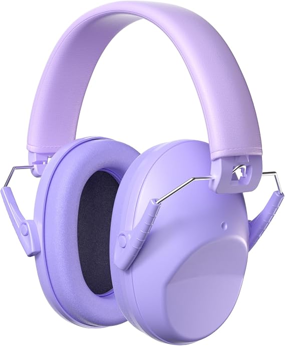 ProCase Kids Noise Cancelling Headphones Ear Hearing Protection, Purple