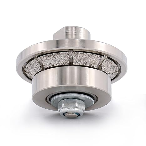 B5 Diamond Router Bit Hand Profile Wheel Profiler Vacuum Brazed for Granite Concrete Marble Edge 5/8-11 Thread (B5)