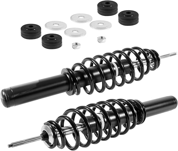 Upgrade 2 Coil-over Spring Shocks With Bushings Washers fit for John Deere Gator HPX, HPX 615E 815E; Gator XUV620I 4x4; Gator XUV850D 4x4
