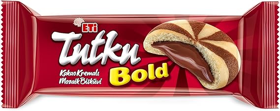 Eti Tutku Bold Kakao Kremalı Mozaik Bisküvi 138 g x 12 Adet