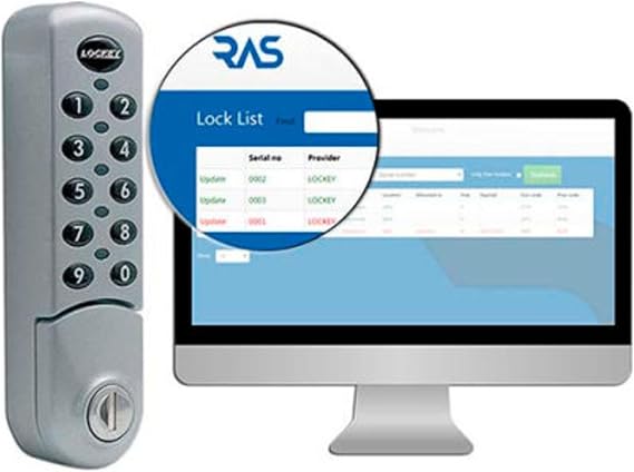 Lockey EC780SVRAS Vertical Electronic Keypad Cabinet Lock with Remote Allocation System from The EC Series