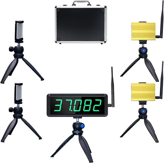 YZ Laser Timer for Sprints, Laser Sprint System, Track Laser Timer Stopwatch, Lap/Speed Training/Track Field/Running/Football