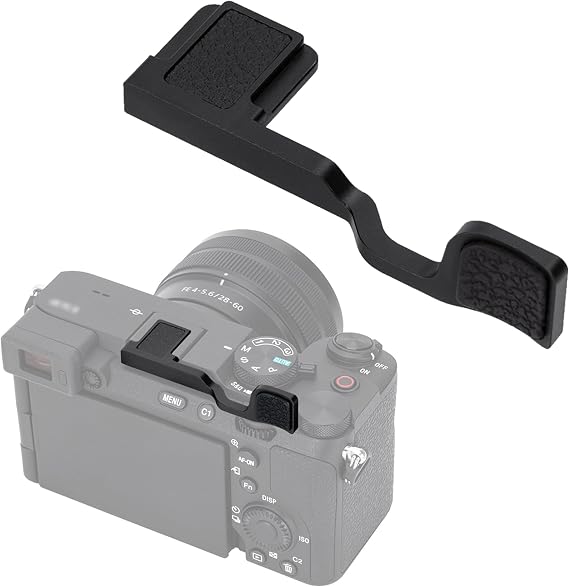 JJC Metal Thumb Grip for Sony A7C II A7CII A7C R Camera(Not for A7C), Black