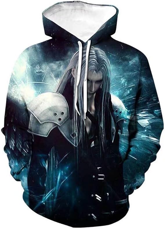 Cloud Strife Hoodie Sephiroth Cosplay Costume Novelty Sweatshirt