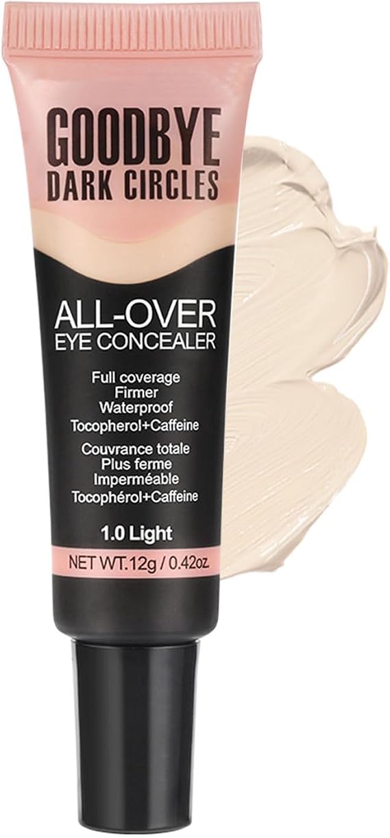 2PCS Liquid Concealer, Under Eye Full Coverage Concealers For Dark Circles, Puffiness, Redness, Reduces Look Of Fine Lines, Waterproof,Long-Lasting Wear, Natural Matte Finish(02)
