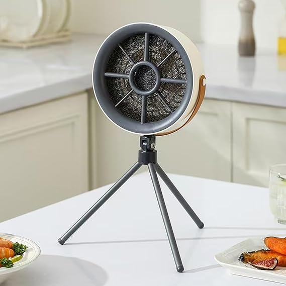 Rechargeable Small Fan Smoking Machine, Portable Home Kitchen Range Hood,Outdoor Camping Barbecue Smoking Machine with 3 Modes.
