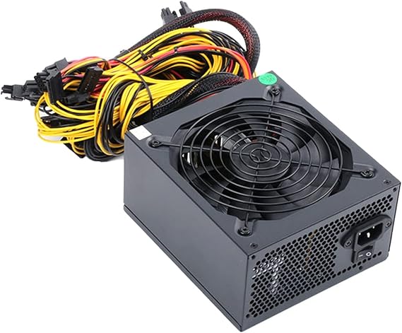 2000W 2400W 2600W 160V-240V ATX ETH Mining Bitcoin Power Supply 95% Efficiency for 3060 3070 3080 Miner Rig(2400W to 2600W EU)