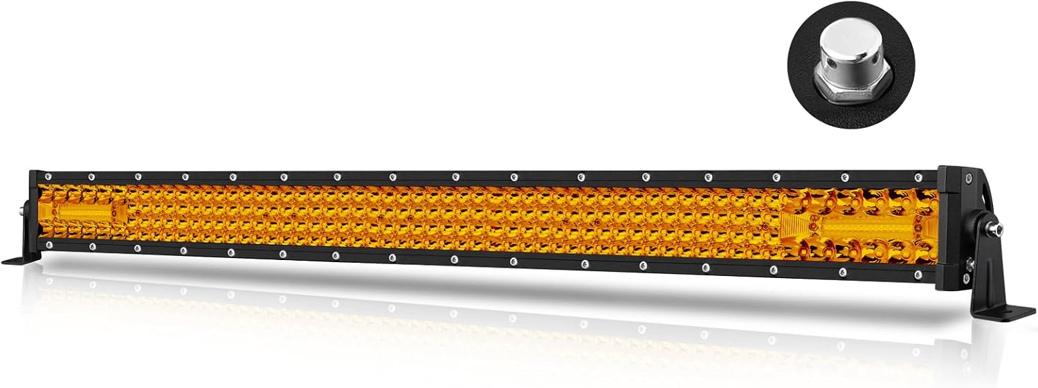 30インチアンバーledライトバー、akdパーツ230wスポットフラッドコンボオフロードドライビングライト四列スーパーブライトledワークライトバンパーグリルledバートラックピックアップsuvutvカーラムトヨタrzrボート用
