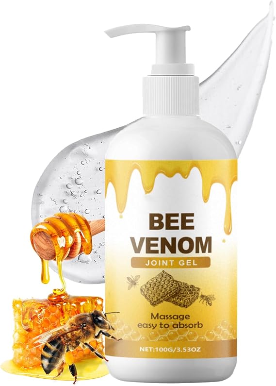 Bee Venom Joint Gel - Bee Venom Skin Cream - Soothing Massage Gel - Bee V-enom Cream - B-ee Venom Soothes Knees, Lumbar, Neck, Hands, and Feet 100G