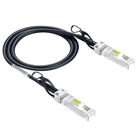 10Gtek 1.25G SFP DAC Twinax Cable - Gigabit Passive Direct Attach Copper Twinax SFP Cable for Cisco SFP-1GBASE-CU1M, Ubiquiti UniFi, Fortinet, Netgear, TP-Link and More, 1-Meter(3.3ft)