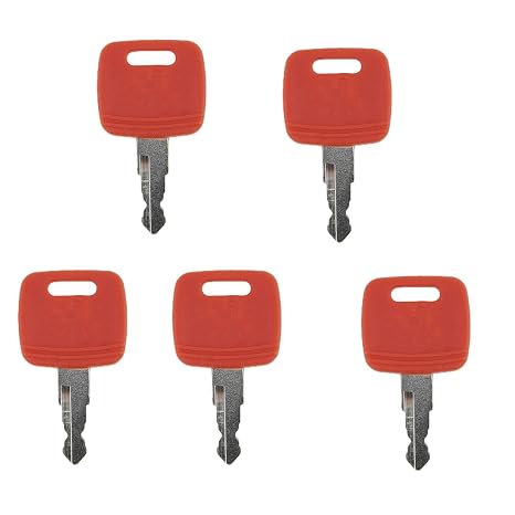 FridayParts 5pcs RE183935 RE71557 Ignition Keys for John Deere Tractor
