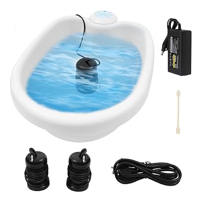 Ionic Foot Bath Detox Machine, Timer Feet Detox Machine, Large Capacity Ionic Foot Spa for Home Use Beauty Salon Beauty Club White