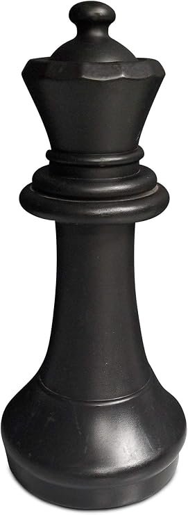 Individual Chess Piece - Queen - 15 Inches Tall - Black