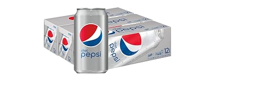 Diet Pepsi Soda, Fridge Pack Bundle, 12 fl oz, 36 Cans