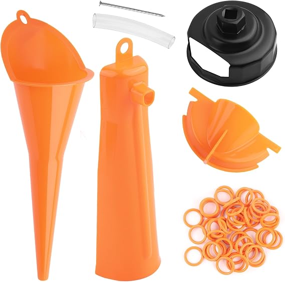 Compatible with Harley Oil Change Kit,Motorcycle Oil Funnel Kit