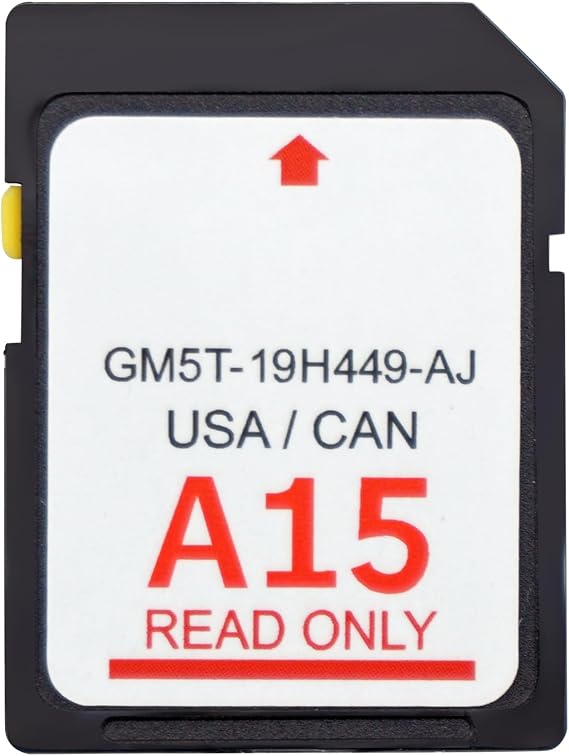 New A15 Navigation SD Map Replacement Card for Ford/Lincoln,F-150 Explorer Fusion Expedition Escape Edge MKC MKZ MKX Sync USA/Canada,Updated A15 GM5T-19H449-AJ