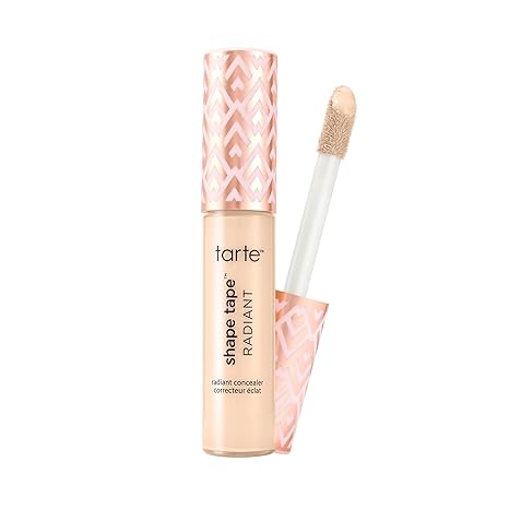 tarte shape tape radiant concealer Medium-Coverage, Radiant Finish for Under Eye Concealer for Dark Circles, Fine Lines, Redness & Discoloration, Hydrating, Vegan, Cruelty Free
