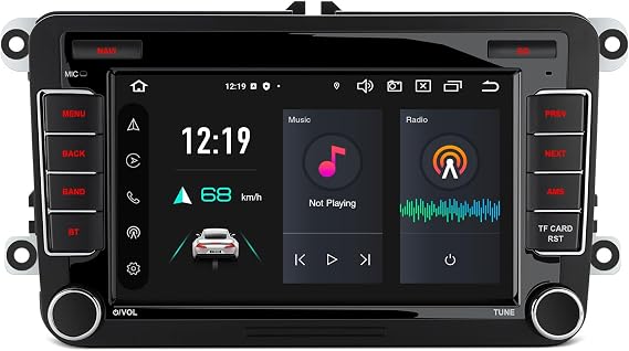 XTRONS Android 14 Car Stereo for VW Volkswagen Skoda SEAT, 7 Inch Touch Screen Car Radio Head Unit Built-in DSP 4G LTE Support CarPlay Android Auto (4+64GB)
